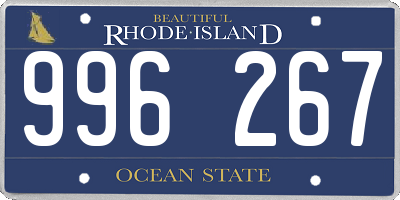 RI license plate 996267