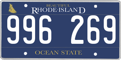 RI license plate 996269