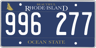 RI license plate 996277