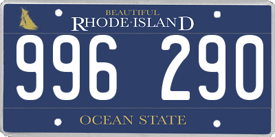 RI license plate 996290