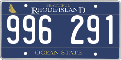 RI license plate 996291