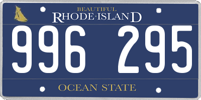 RI license plate 996295