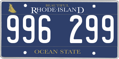 RI license plate 996299