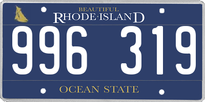 RI license plate 996319