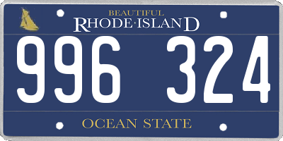 RI license plate 996324