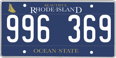 RI license plate 996369