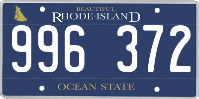 RI license plate 996372