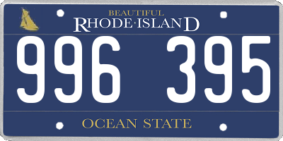 RI license plate 996395