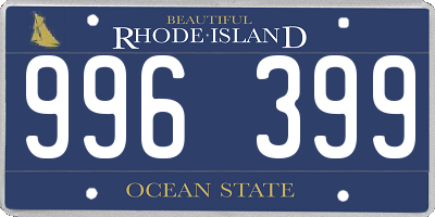 RI license plate 996399