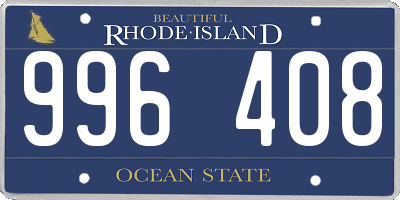 RI license plate 996408