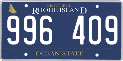 RI license plate 996409