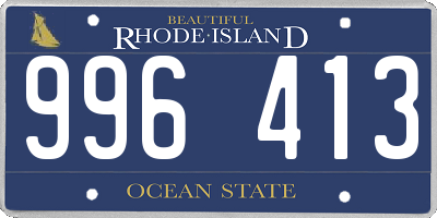 RI license plate 996413