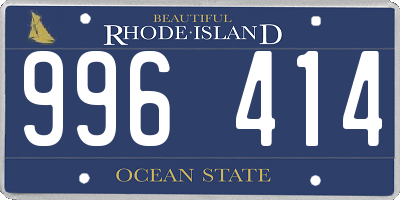 RI license plate 996414