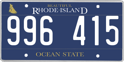 RI license plate 996415