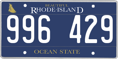 RI license plate 996429