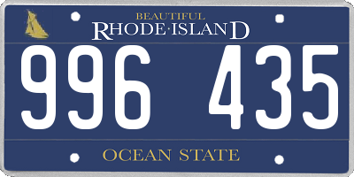 RI license plate 996435