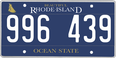 RI license plate 996439