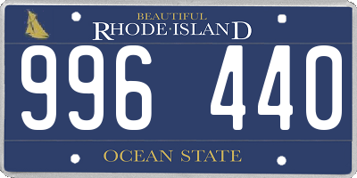 RI license plate 996440