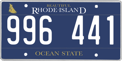 RI license plate 996441