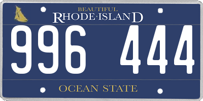 RI license plate 996444