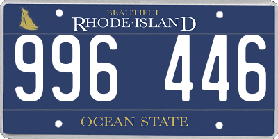 RI license plate 996446