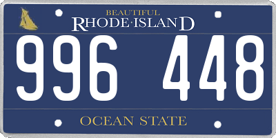 RI license plate 996448