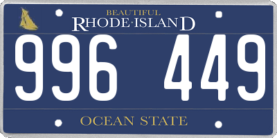 RI license plate 996449