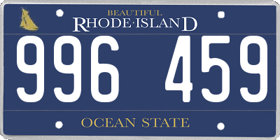 RI license plate 996459