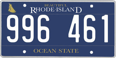 RI license plate 996461