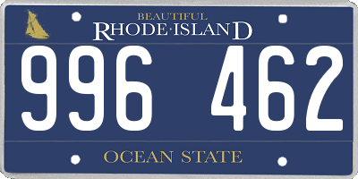 RI license plate 996462