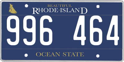 RI license plate 996464