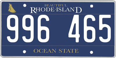 RI license plate 996465