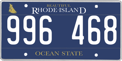 RI license plate 996468