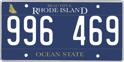 RI license plate 996469