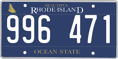 RI license plate 996471