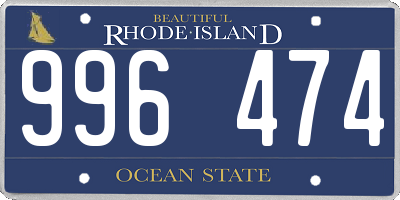 RI license plate 996474