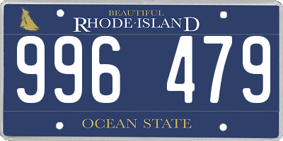 RI license plate 996479