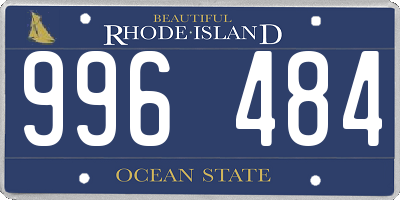 RI license plate 996484