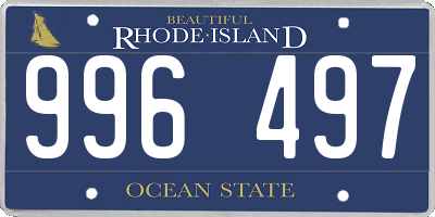 RI license plate 996497