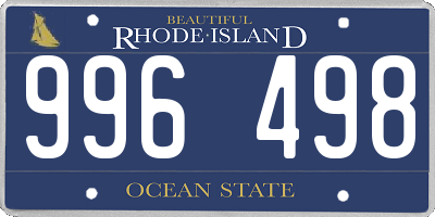 RI license plate 996498