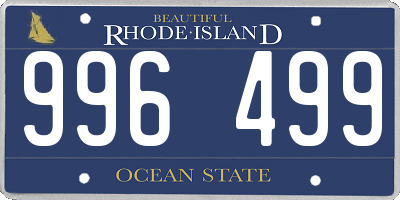 RI license plate 996499