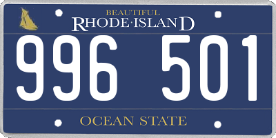 RI license plate 996501