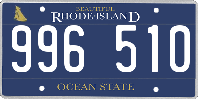 RI license plate 996510