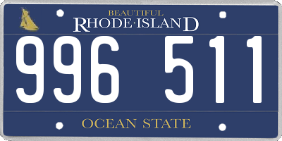 RI license plate 996511