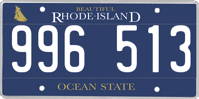 RI license plate 996513