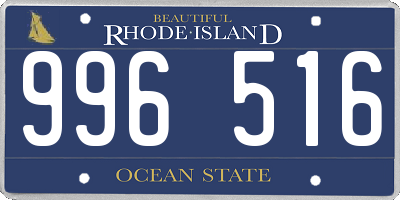 RI license plate 996516