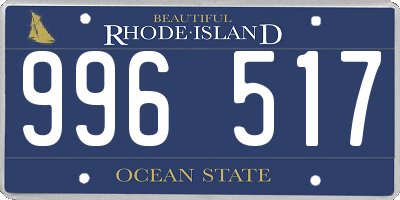 RI license plate 996517