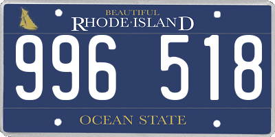 RI license plate 996518