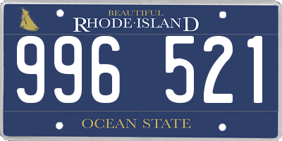 RI license plate 996521