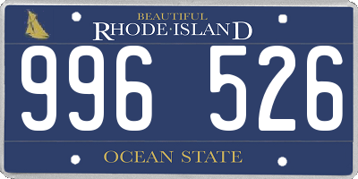 RI license plate 996526